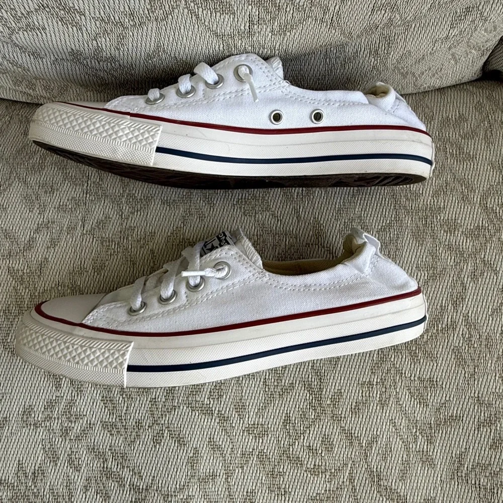 Converse Chuck Taylor All Star Shoreline White Slip On Sneakers Women's 7.5 NWOT